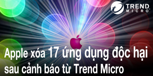 Apple xóa 17 ứng dụng độc hại sau cảnh báo từ Trend Micro